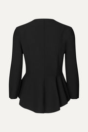 Stine Goya Flared Button-Up Top Top Black