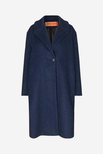 Stine Goya Kamari Coat Coat Berry Blue