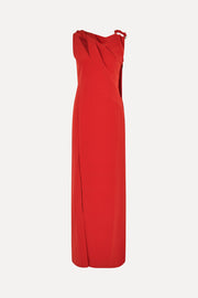 Stine Goya Knotted Floor Length Dress Dress Red Ochre