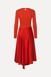 Stine Goya Long Sleeve Asymmetric Dress Dress Berry