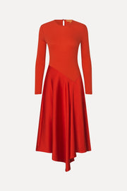 Stine Goya Long Sleeve Asymmetric Dress Dress Berry