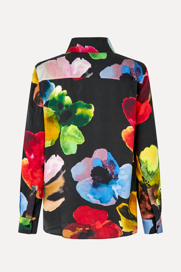 Stine Goya Long Sleeve Shirt Top Watercolor Bloom