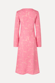 Stine Goya Long Sleeve V Neck Dress Dress Rose Relief