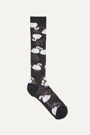 Stine Goya Long Socks Accessories Swans