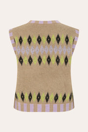 Stine Goya Lotti Vest Knit 1031 Fair Isle