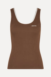 Stine Goya Rib Tank Top Top Chicory Coffee