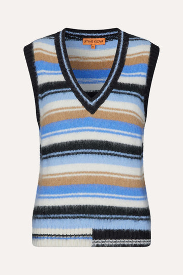 Stine Goya SGRoberta Vest Knit Classic Stripe