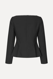 Stine Goya Square Neckline Tailored Jacket Jacket Black