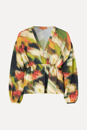 Stine Goya Toni Blouse Top Flowers In Fast Motion