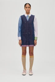 Stine Goya Vest Pocket Mini Dress Dress Dusky / Dried Rose