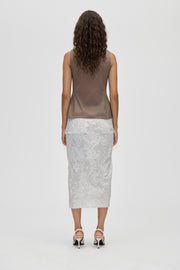Stine Goya Volume Drop Skirt Skirt Stone Grey