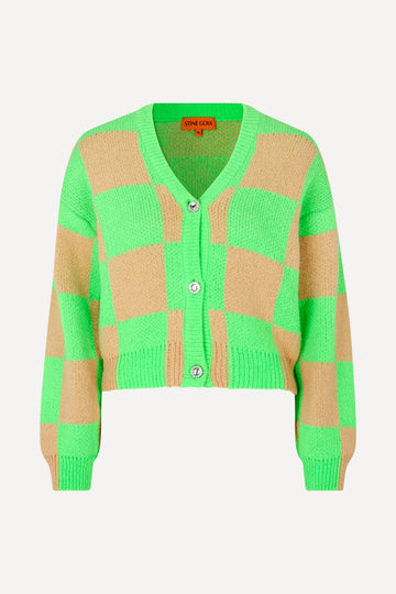 Stine Goya Amara Cardigan Knit Check