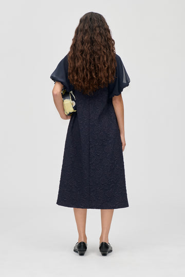 Stine Goya Balloon Sleeve Midi Dress Dress Garden Relief