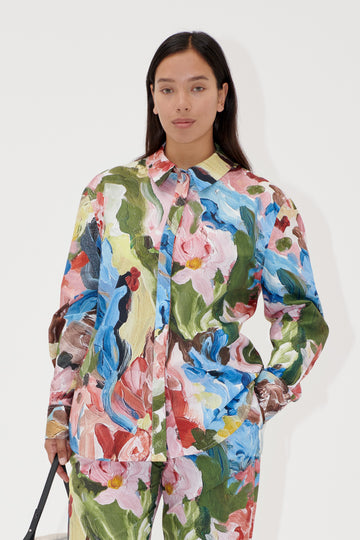 Stine Goya Casual Classic Buttondown Top Loves Me, Loves Me Not