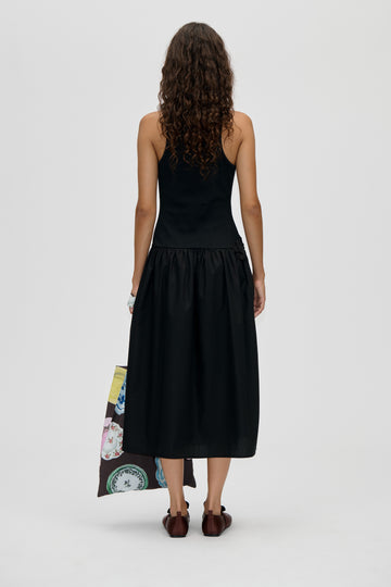 Stine Goya Casual Tank Midi Dress Dress Black