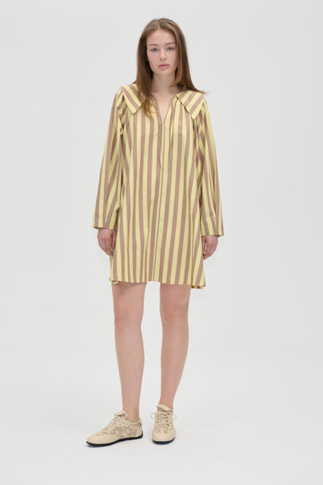 Stine Goya Collared Voluminous Dress Dress Equestrian Sun