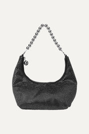 Stine Goya Crystalized Pyramid Pouch Bags Black