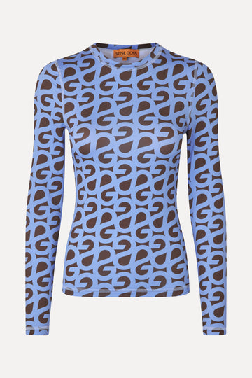 Stine Goya Elastic Long Sleeve Top Top SG Logo