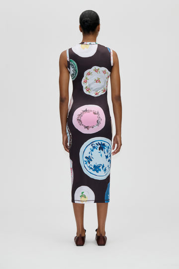 Stine Goya Elastic Tank Crewneck Dress Dress The Platera