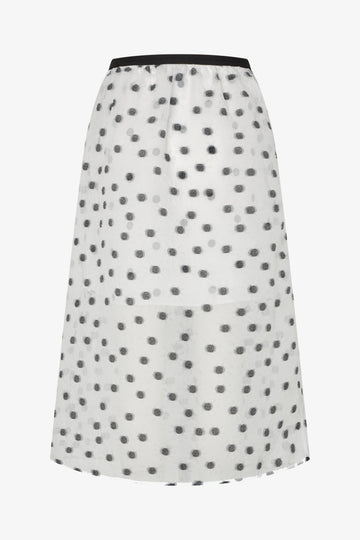 Stine Goya Elasticated Waistband Midi Skirt Skirt Flower Polka Dot