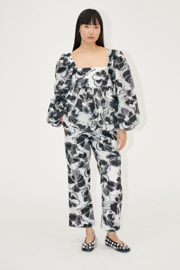 Stine Goya Elasticated Waistband Pants Pants Anemone Jacquard