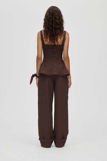Stine Goya Elevated Pleat Pants Pants Cocoa