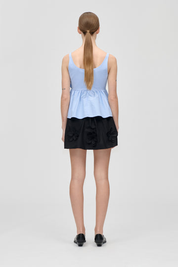 Stine Goya Floral Mini Skirt Skirt Jet Black