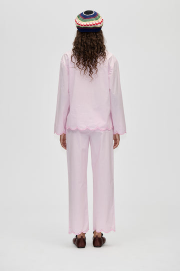 Stine Goya Flowy Elasticated Waist Pants Pants Muted Blush