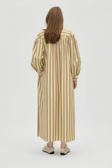Stine Goya Gathered Shirt Gown Dress Equestrian Sun
