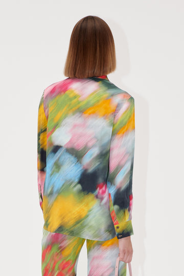 Stine Goya Long Sleeve Shirt Top Liquid Floral