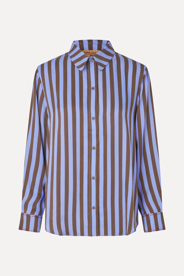 Stine Goya Long Sleeve Shirt Top Embroidery Stripe