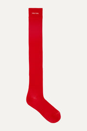 Stine Goya Long Socks Accessories Scarlet Logo