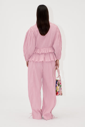 Stine Goya Loose Pants w/Tie Pants Pink Nectar