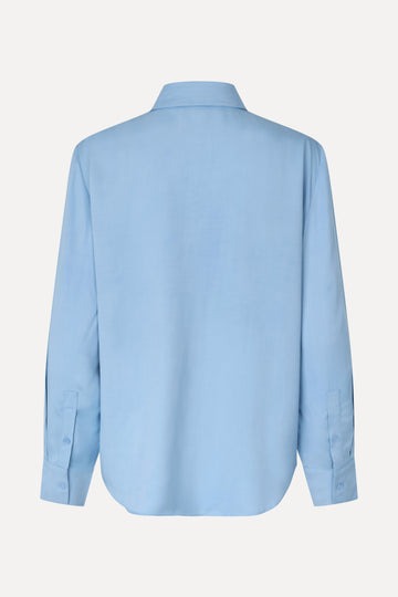 Stine Goya Oversized Shirt Top Sky Blue