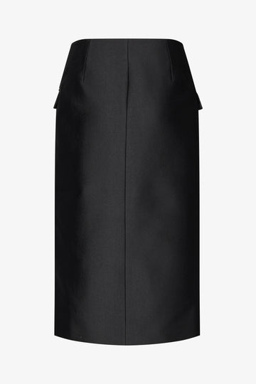 Stine Goya Pencil Midi Skirt Skirt Black