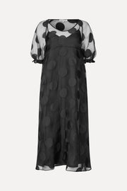 Stine Goya Puff Sleeve Long Dress Dress Dotted Black
