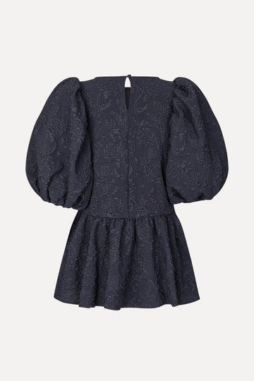 Stine Goya Puff Sleeve Peplum Top Top Garden Relief