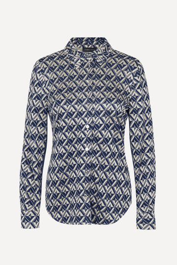 Stine Goya Sabina Shirt Top Pixelated Rhombus