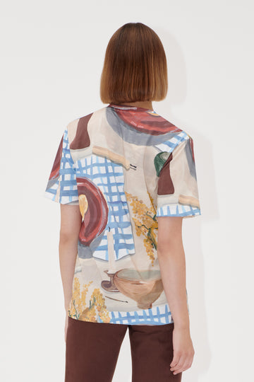 Stine Goya Short Sleeve T-shirt Top Lemons On A Plate