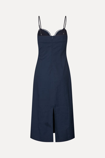 Stine Goya Strap Eyelet Midi Dress Dress Cherries On A Paisley