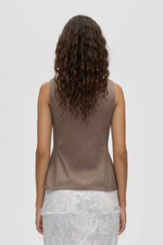 Stine Goya Tailored Tank Vest Top Cherries On A Paisley