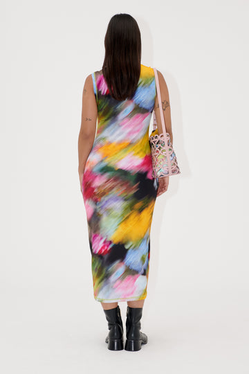 Stine Goya Tank Crewneck Dress Dress Liquid Floral