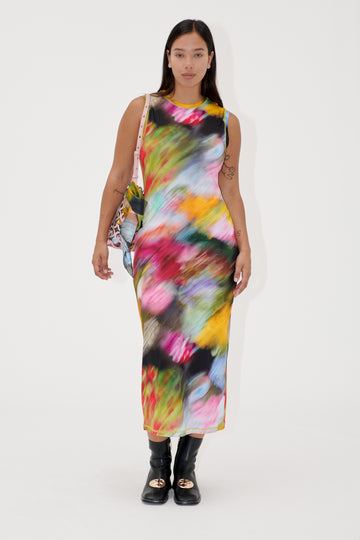 Stine Goya Tank Crewneck Dress Dress Liquid Floral