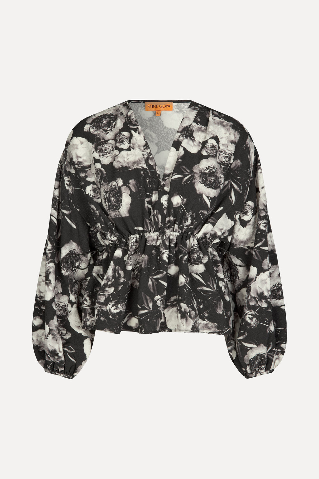 Toni Blouse - Metalized Peonies