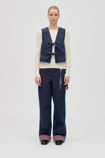 Stine Goya Twist Knee Seams Pants Pants Dusky / Dried Rose